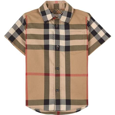 0044 7841021101 burberry|Check Stretch Cotton Shirt in Archive beige .